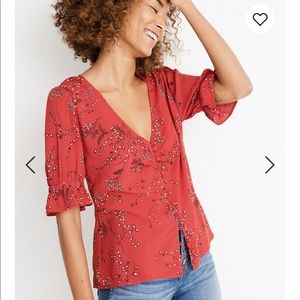 Daylight top in windswept floral